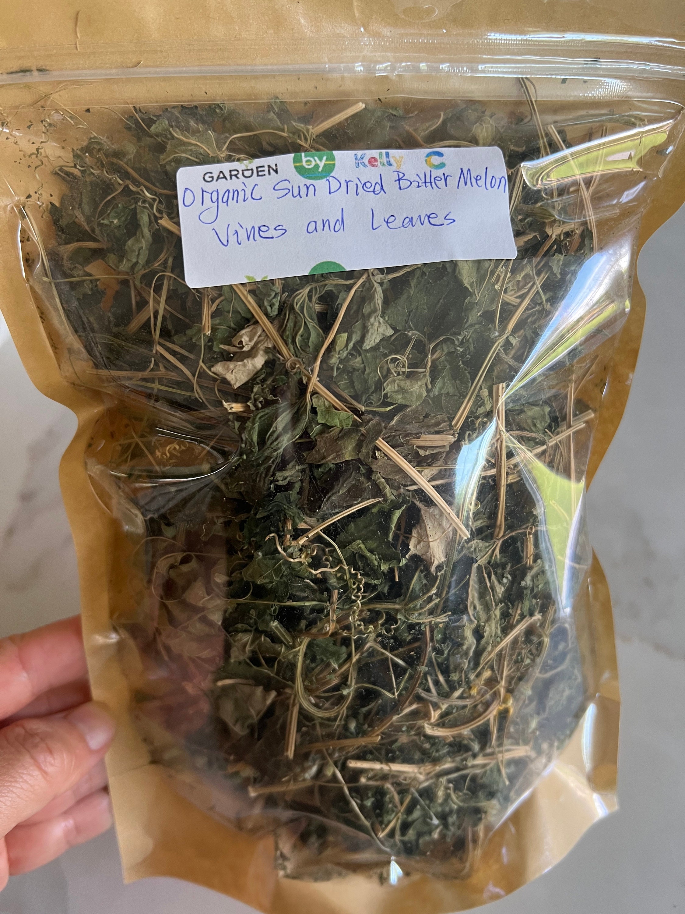 Organic Sun Dried Bitter Melon Vines and Leaves - Etsy