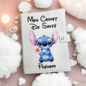 Personligt Disney-omslag för babyjournaler – babyomslag med namn, fodral för nyfödd, babypresent, skydd för barnjournaler