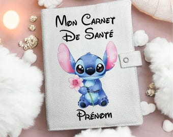 Protège carnet de santé Disney personnalisé – housse bébé avec prénom, étui naissance, cadeau naissance, protection carnet de santé enfant