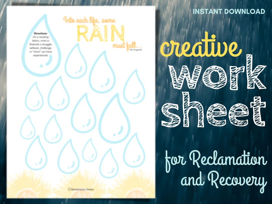 Creativity Through Recovery Worksheet.pdf Addiction Recovery Worksheet: Therapy Tool for Self Development (PDF ...