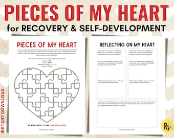 Pieces of My Heart Activity: Addiction Recovery, Self Analysis (PDF Download)