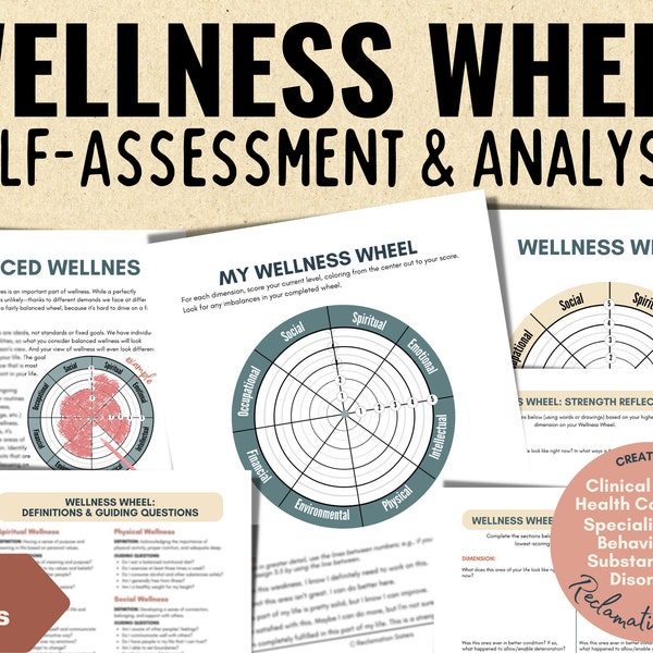 Wellness Wheel, Life Wheel, Addiction Recovery, Self-Reflection, Self Development, Self Help, Group Therapy, Personal Change, Growth Mindset