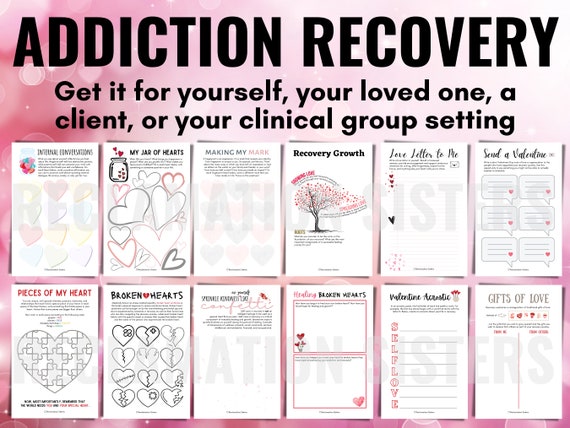 Addiction Recovery Activities Valentine's Day Self Care - Etsy Finland