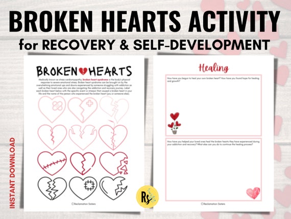 Healing Addiction Trauma Addiction Recovery Worksheet Self - Etsy