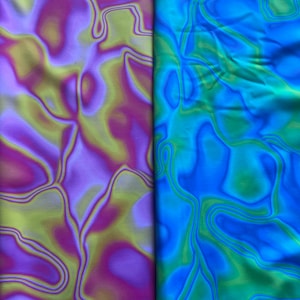 Lava lamp design print on the best quality nylon spandex 4-way stretch 58/60” sold by the DY. Ships worldwide from Los Angeles CA USA.