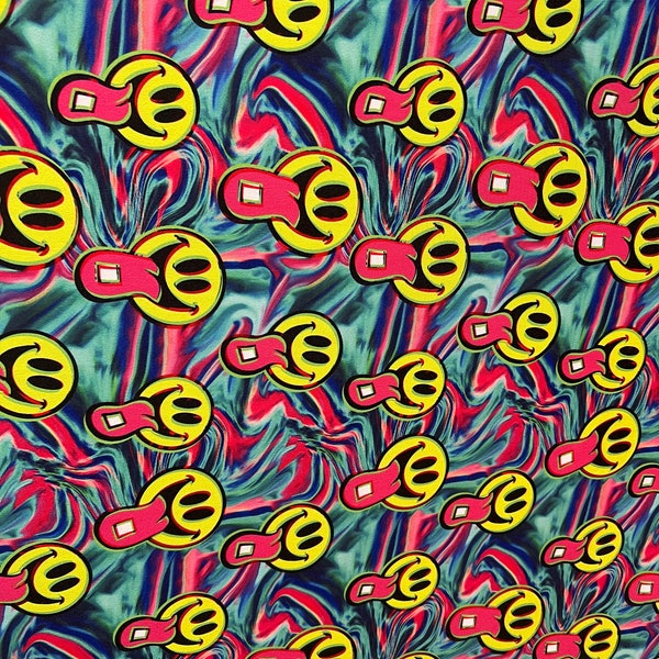 New Fanny Faces design print on the best quality of nylon spandex 4-way stretch 58/60”Sold by the YD.Ships worldwide from Los Angeles CA.