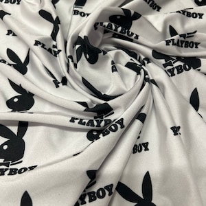 New bunny pattern design print on the best quality of nylon spandex 4-stretch 58/60 sold by the YD. Ships Worldwide from Los California USA