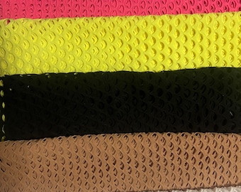 Diamond fishnet mesh nylon spandex 4-stretch 58/60”sold by the YD.ships worldwide from Los Angeles California USA