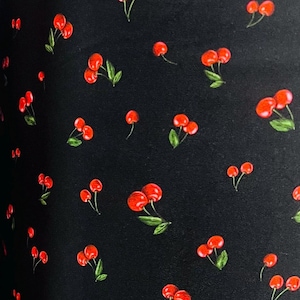 Little cherries design print on the best quality of nylon spandex 4-way stretch 58/60”sold by the YD.Ships Worldwide from Los Angeles CA.