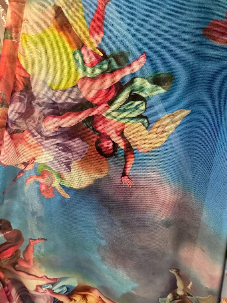 NEW Celestial Design Print on Power Mesh 4-way Stretch 58/60” Sold by ...