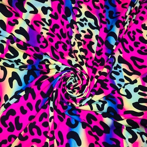 New Amazing cheetah design print on the best quality of nylon spandex 4-way Stretch 58/60” sold by the YD.Ships worldwide from Los Angeles.
