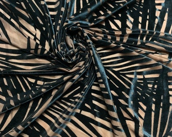 New burnout velvet exotic design 4-stretch 58/60”sold by the YD.ships worldwide from Los Angeles California USA.