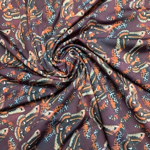Moth multicolor design print on the best quality nylon spandex 4-way stretch 58/60”sold by the YD. ships worldwide from Los Ángeles CA