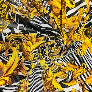 Baroque art design print on the best quality of power mesh nylon spandex 4-way stretch58/60”sold by the YD.Ships worldwide from Los Angeles
