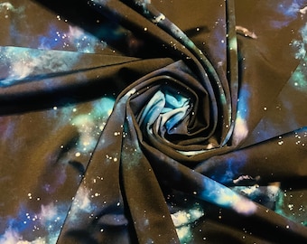 Nuevo diseño de galaxia espacial impreso en nailon spandex de la mejor calidad, 58/60", vendido por YD. Envíos a todo el mundo desde Los Ángeles, California, EE. UU.
