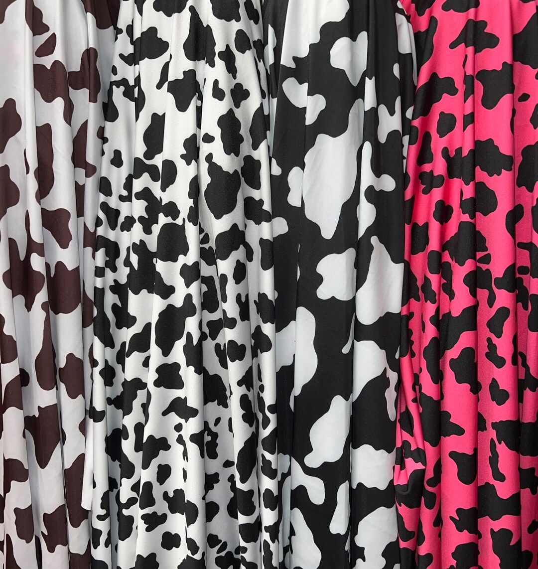 New Cow Pattern Design Print on the Best Quality of Nylon Spandex 4-way ...