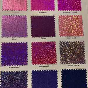 Mystique nylon spandex met hologram mistige folie 4-way stretch 58/60"verkocht door de YD. wordt wereldwijd verzonden vanuit Los Angeles, Californië, VS
