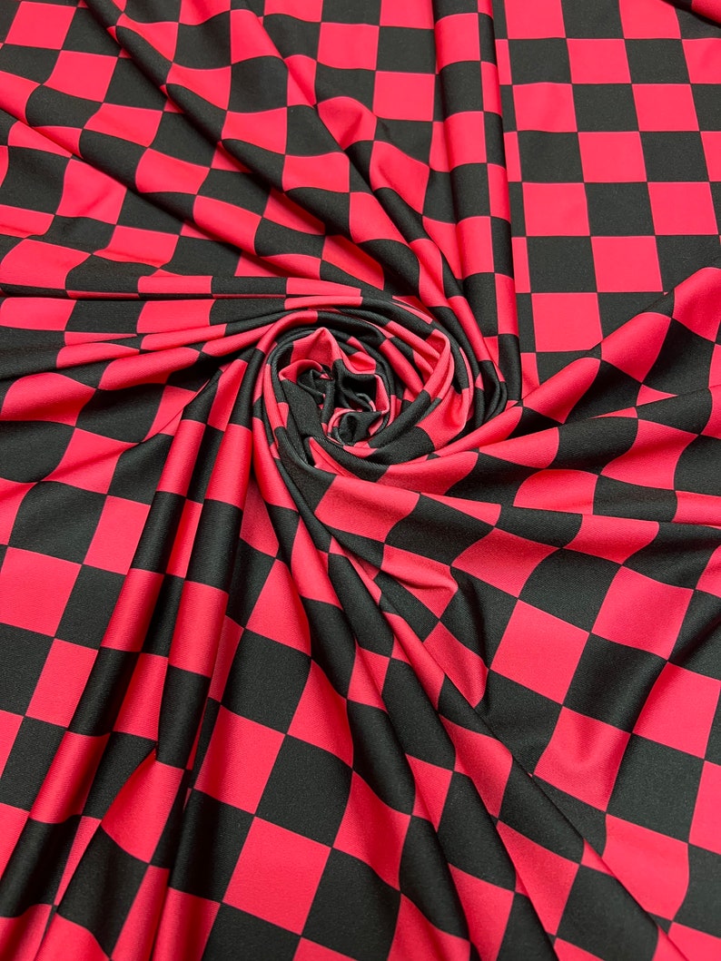 New Checkered Pattern Design Print on the Best Quality of Nylon Spandex ...