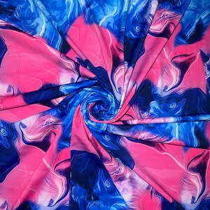 New Modern Marble design print on the best quality of nylon spandex 4-Stretch 58/60”sold by YD.Ships worldwide from Los Angeles CA USA.