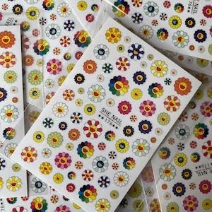 6 Sheets Takashi LV Nail Stickers