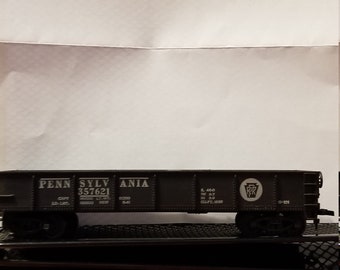 Pennsylvania PRR #357621 Black Gondola Train Car With Coal Load HO Scale tr1121 Pennsylvania PRR #357621 Black Gondola Train Car With Coal Load HO Scale tr1121