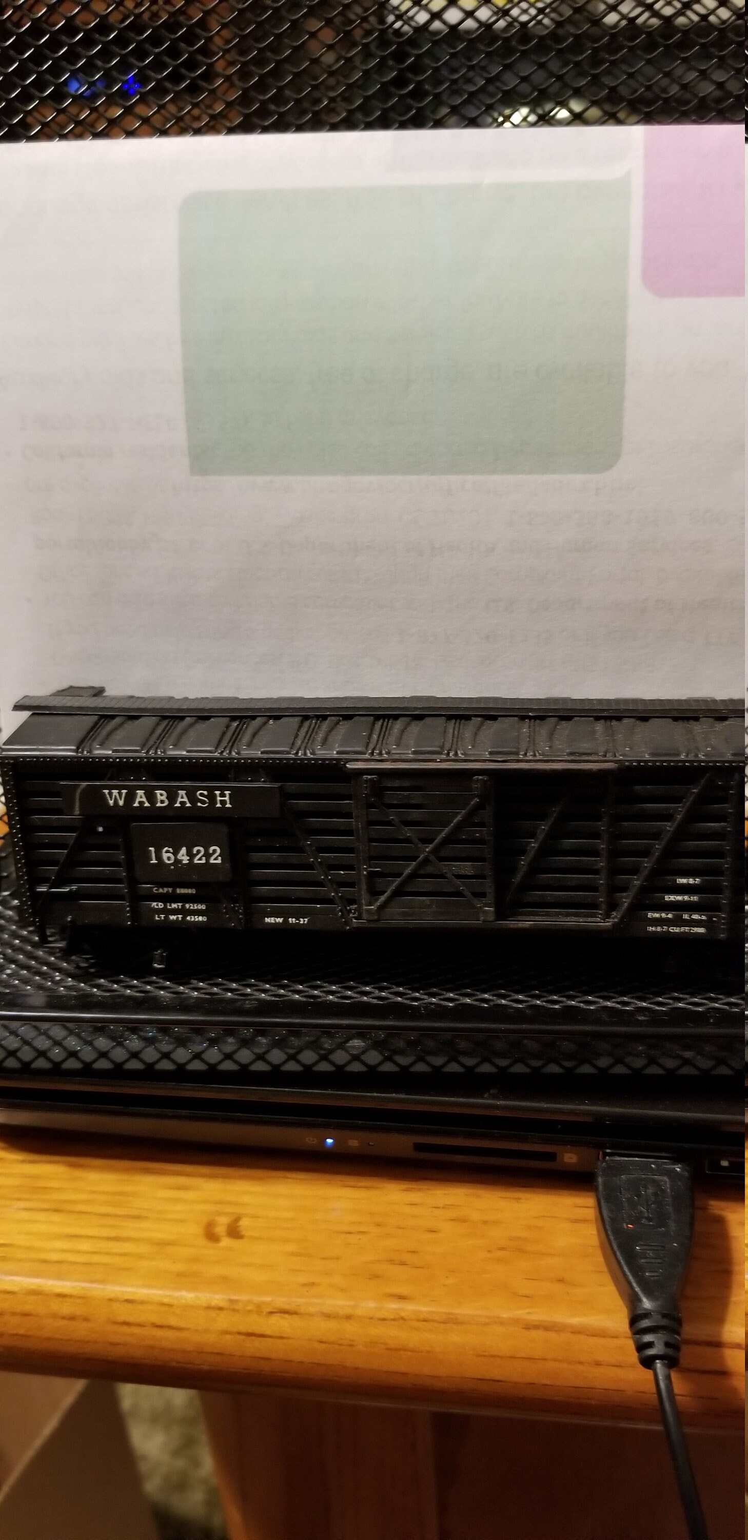 HO scale AHM Wabash Cattle Car Wabash 16422 Vintage Rare Etsy