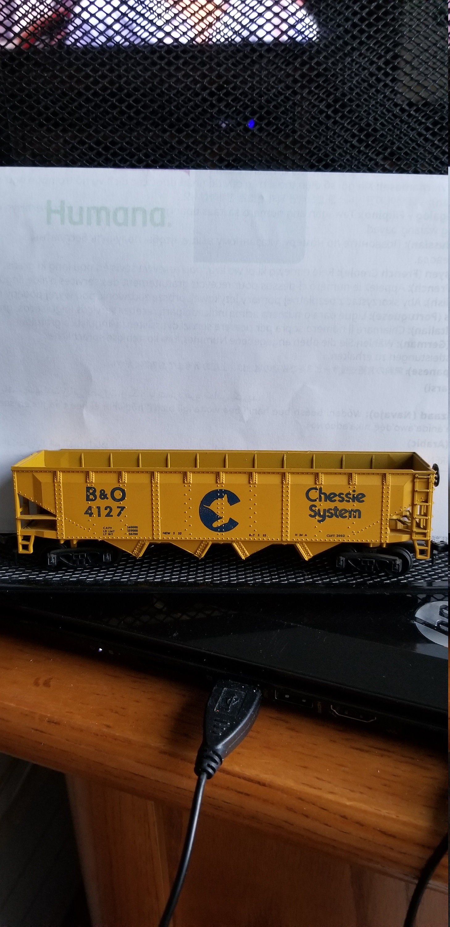 Athearn HO Scale Coal Car B&O Chessie 4127 Etsy