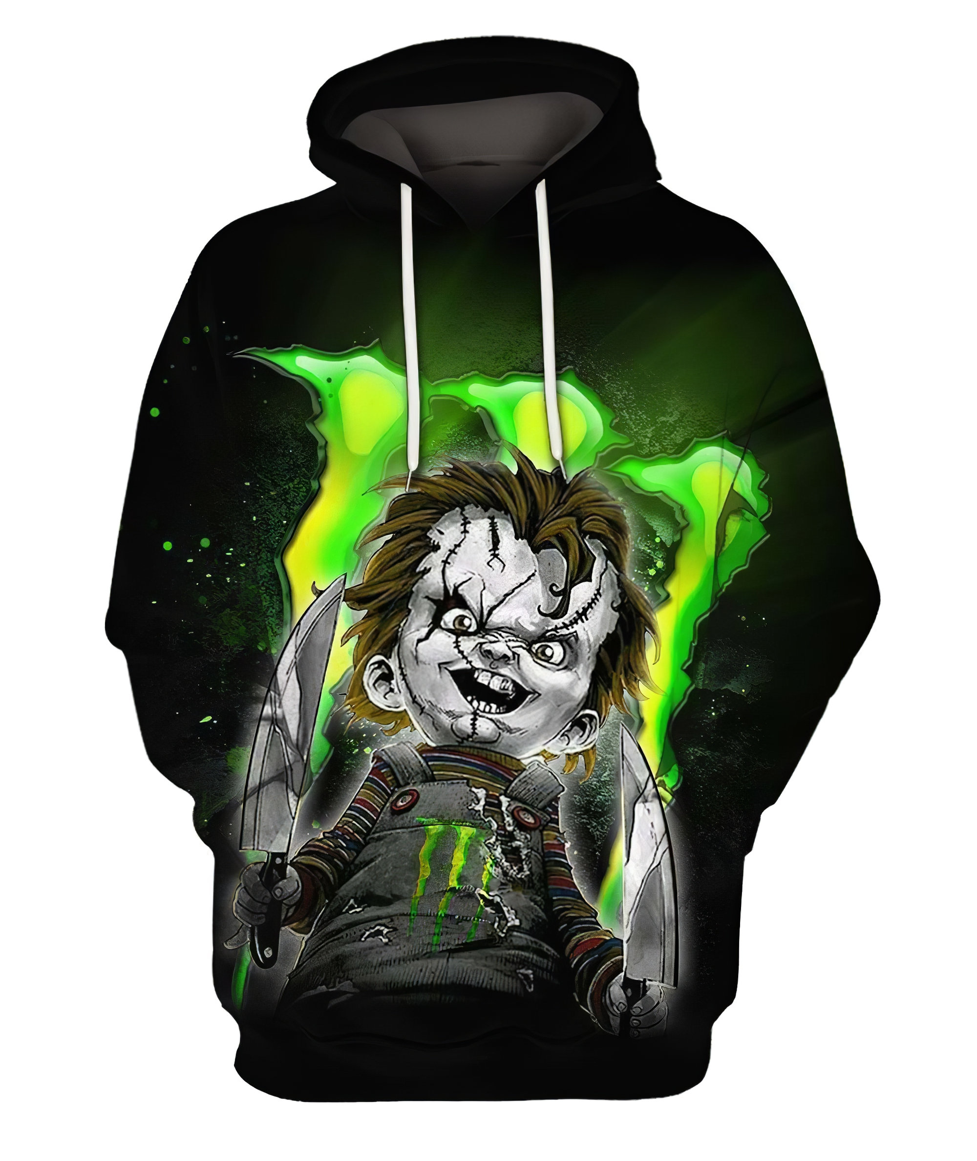 Monster Hoodie 3D Halloween Zip Hoodie 3D Unisex All Over | Etsy