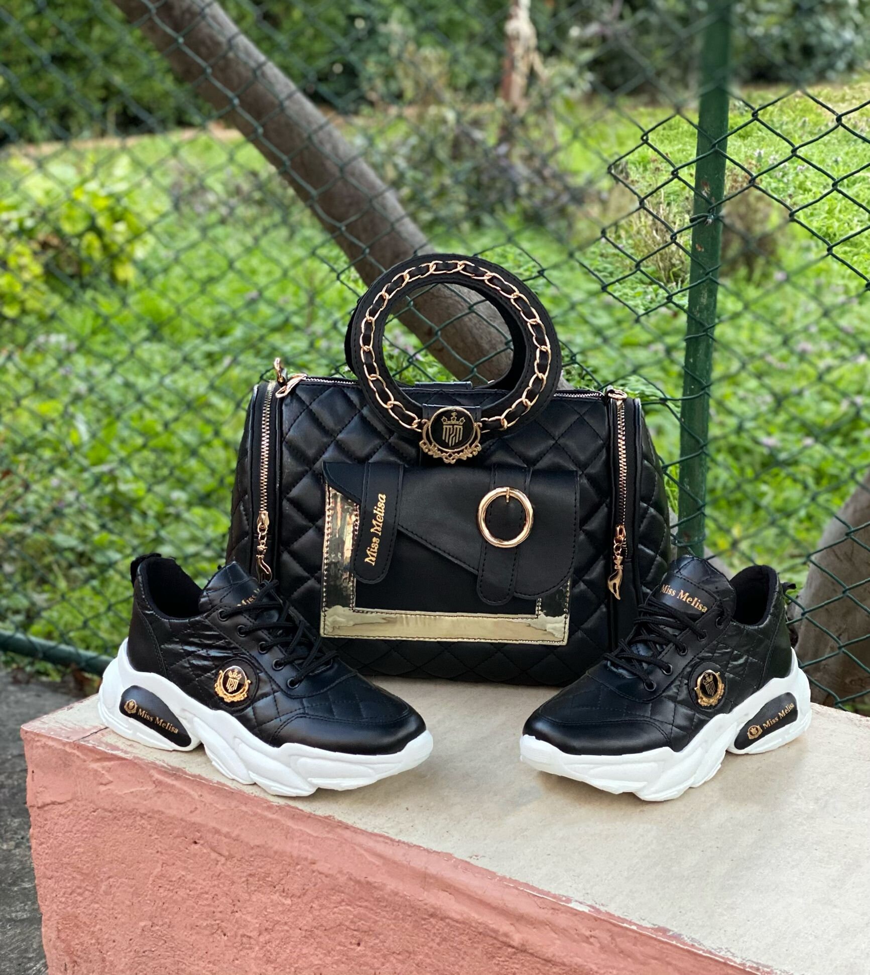 sneakers louis vuitton bag and shoes set