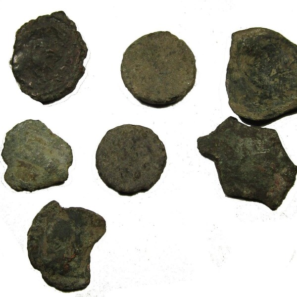 Lot of 7 ancient and medieval bronze coins!