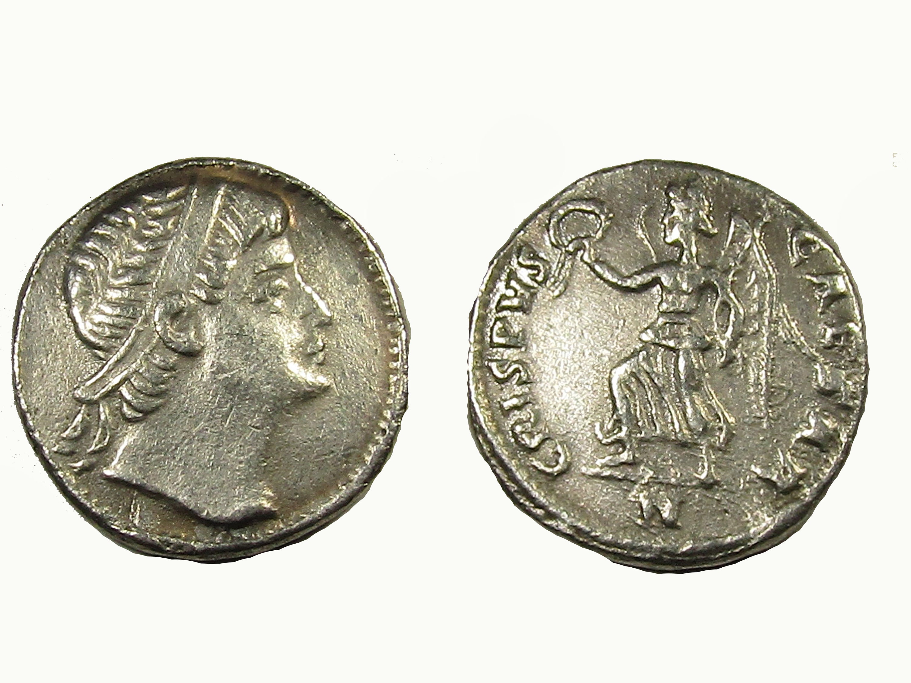 Roman silver siliqua of emperor Crispus (317-326)