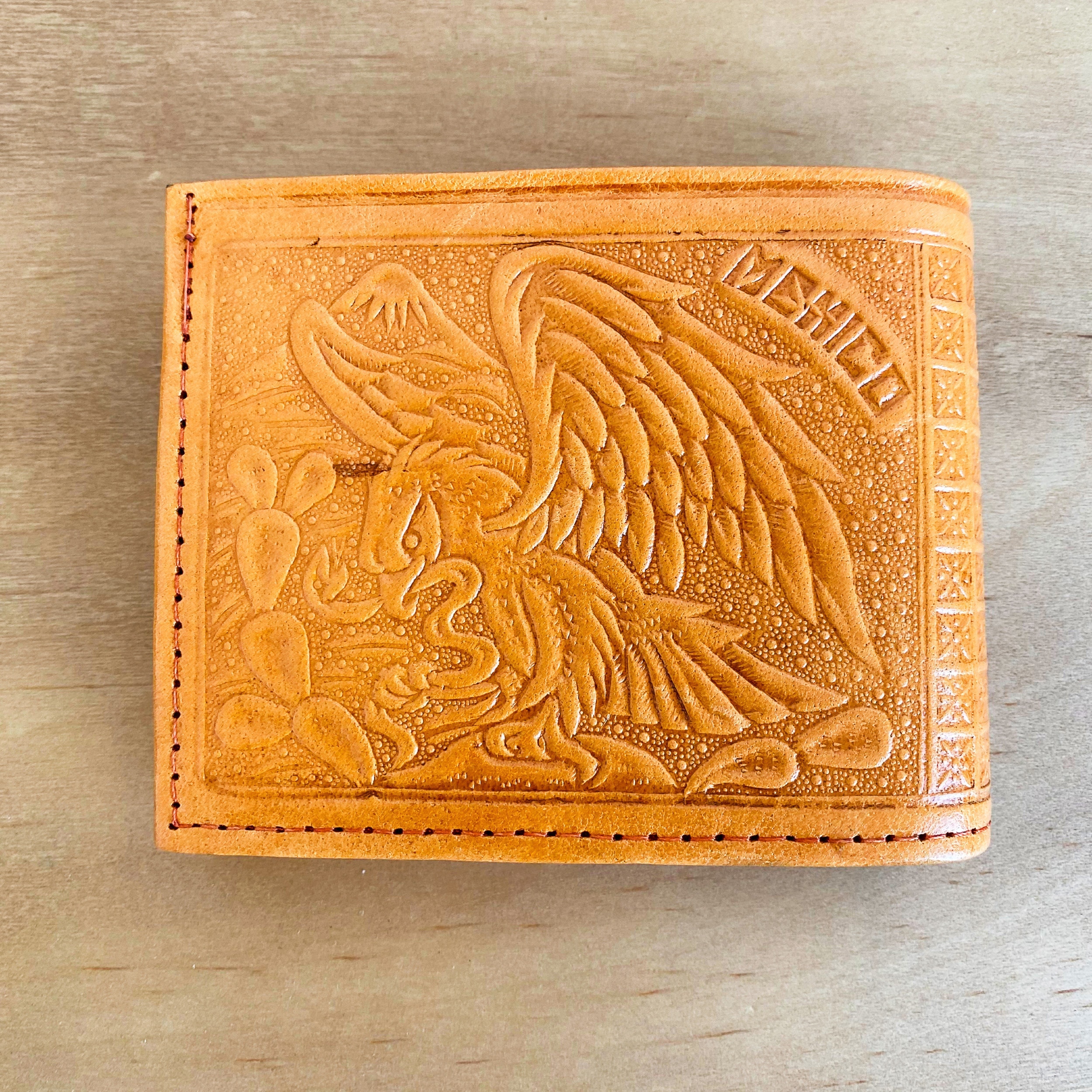 Mens Leather Wallet Handmade Embossed Leather Genuine Etsy