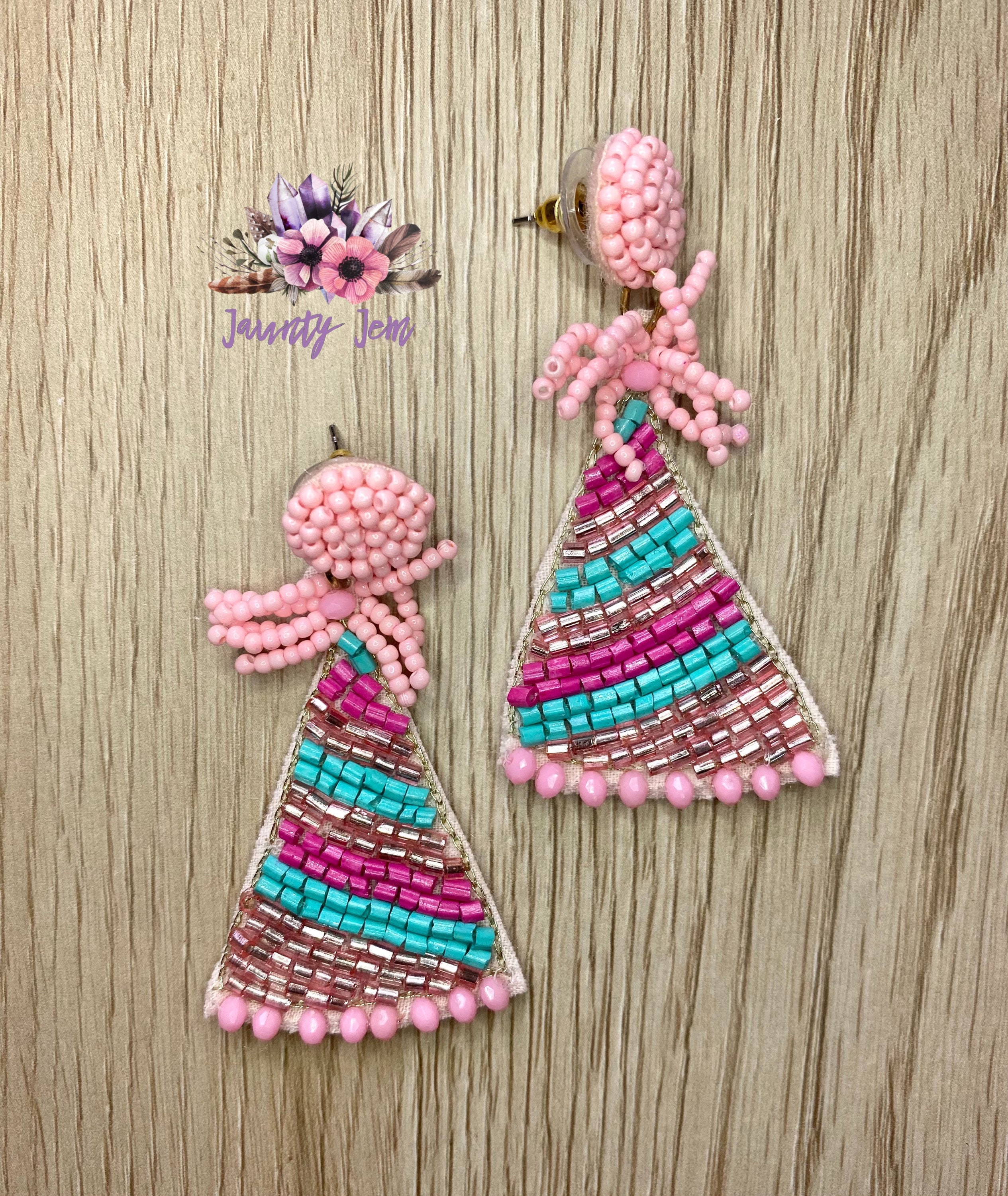 birthday beaded earrings