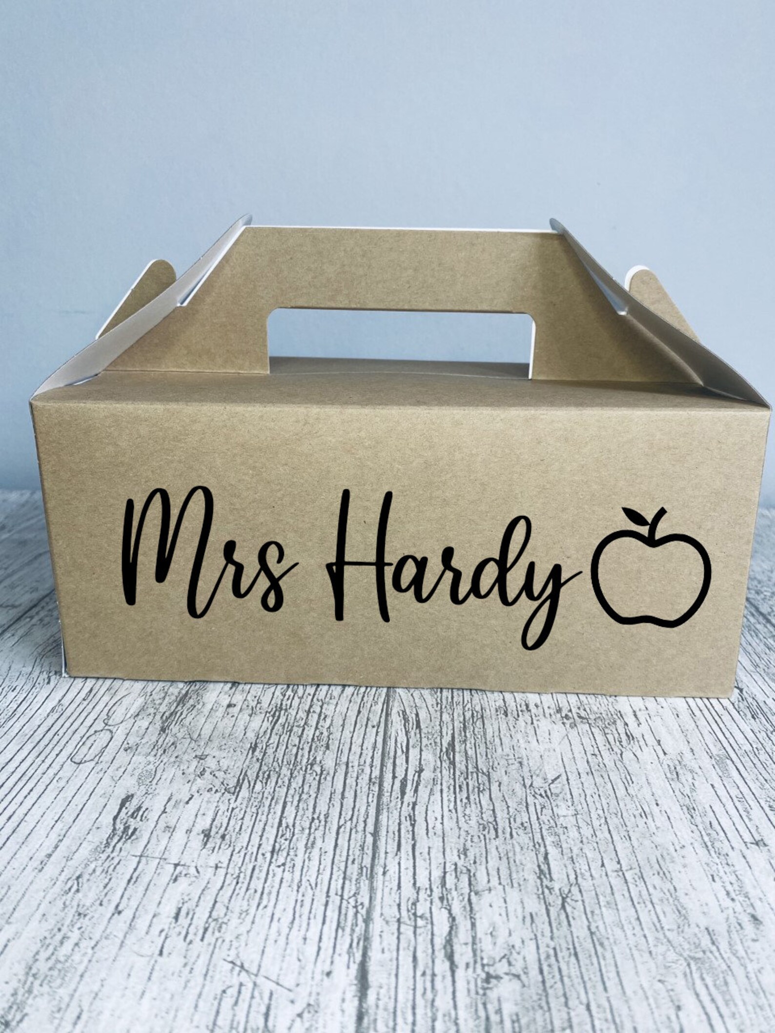 Personalised gift box teacher gift teacher gift box kraft Etsy