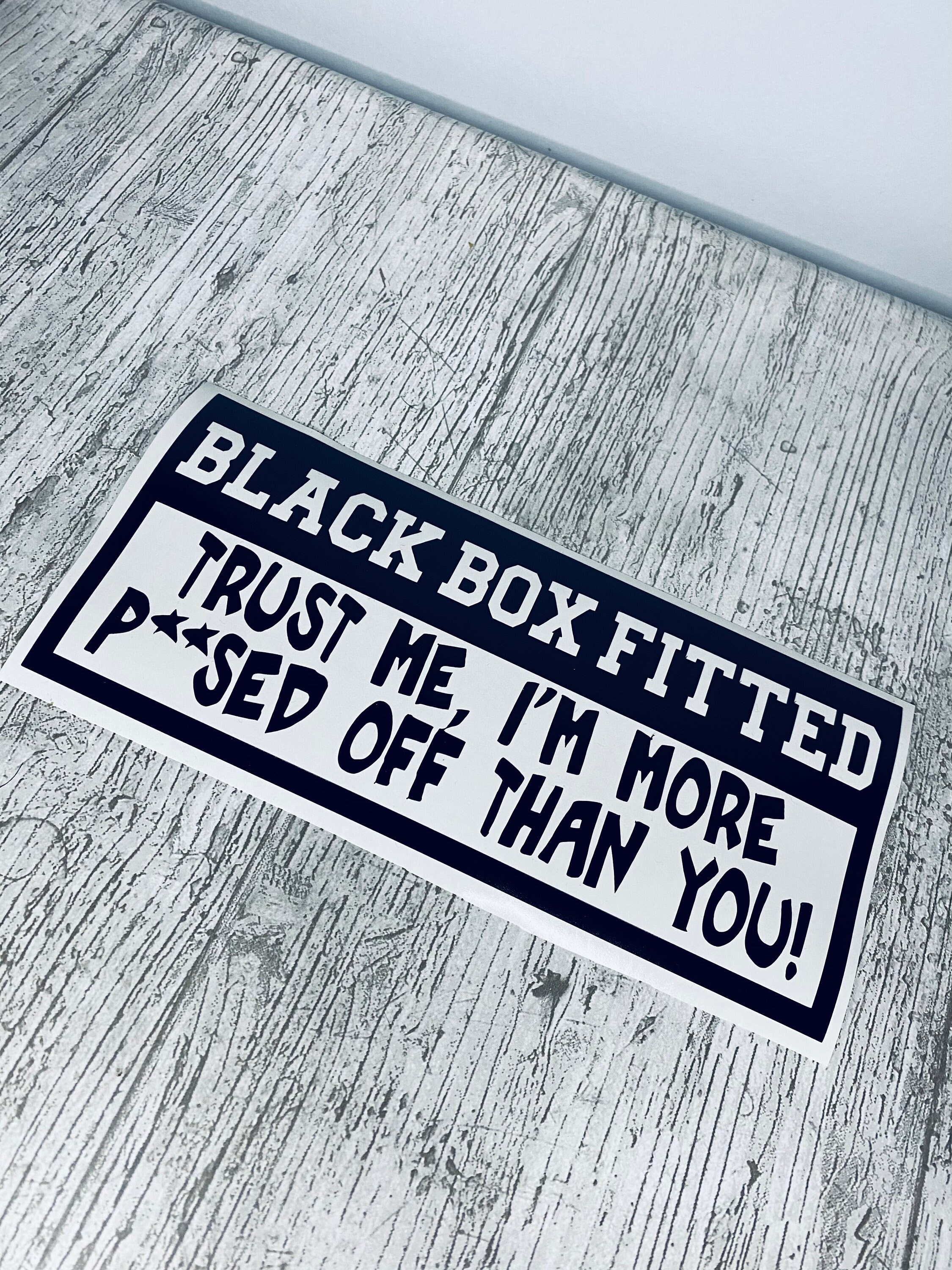 Car sticker black box sticker vinyl decal Etsy