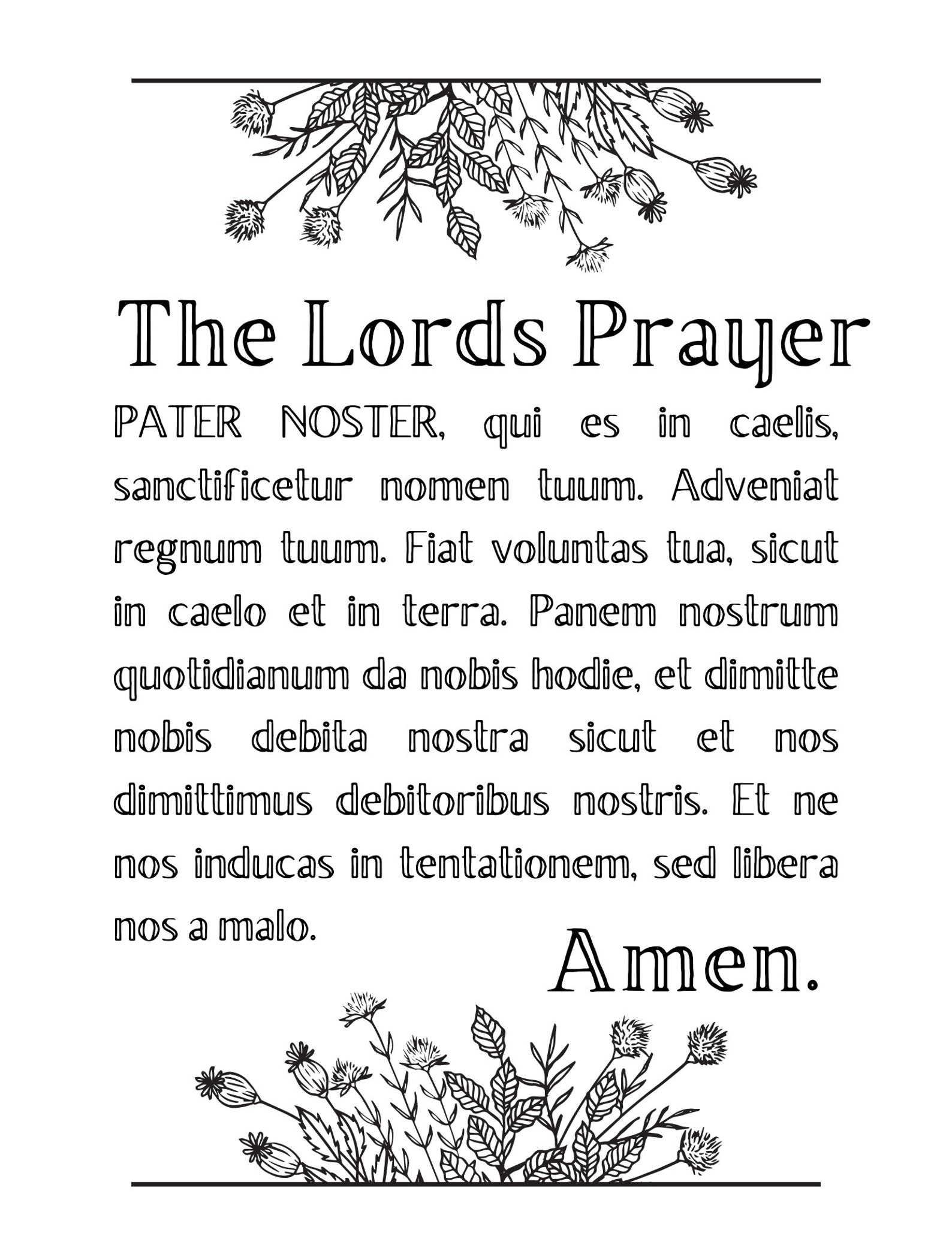 Latin in Church Coloring Pages Printable | Etsy