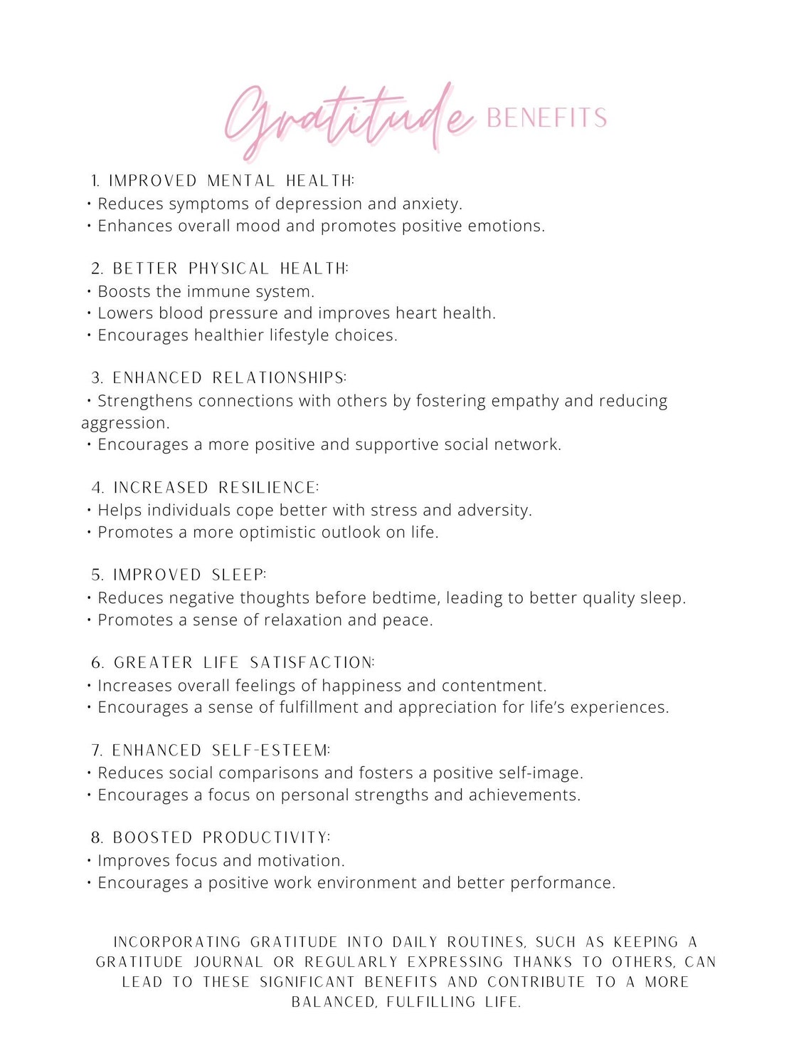 Gratitude Self Care Mindset Growth Journal (PLR Included) DFY Digital ...