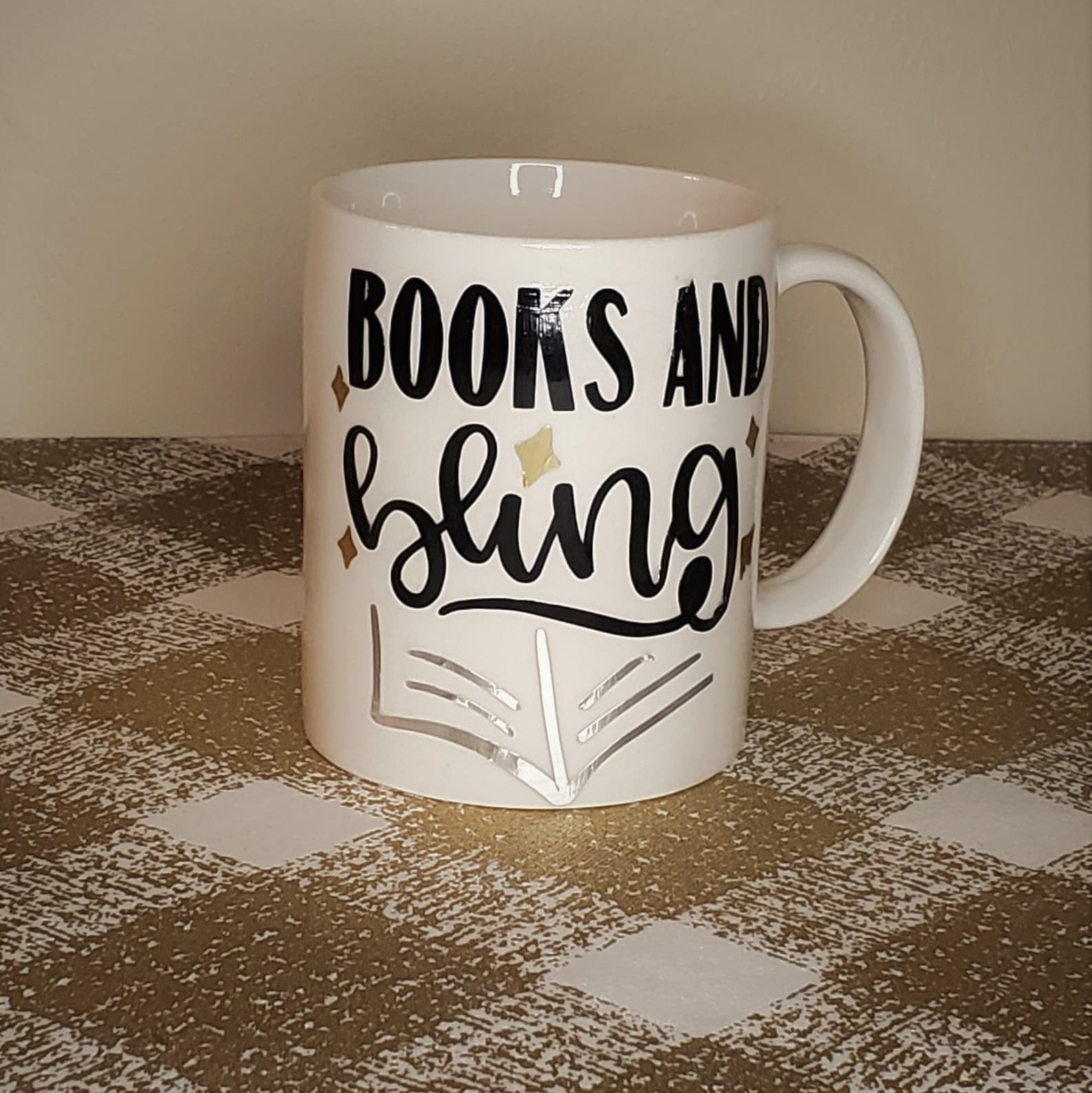 Books and Bling Mug Coffee Mug for Book Lovers Etsy