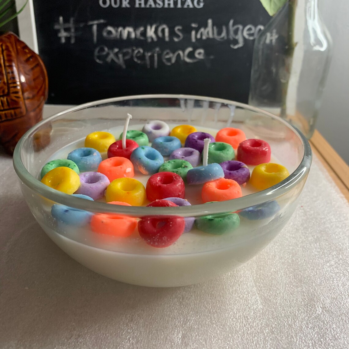 Fruit loop cereal candle Etsy