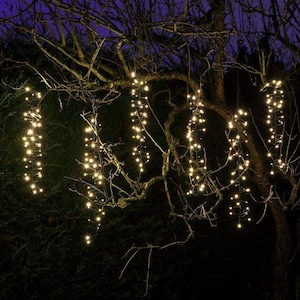 3/5/7/10 Foot Warm White LED String Lights – Battery Operated Clear Wire Remote