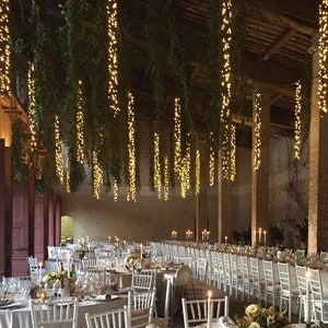 110V Plug-in - Beautiful hanging lights for all events - Tree Hanging Lights for Weddings/Events - 3, 5, 7, or 10 Feet Long