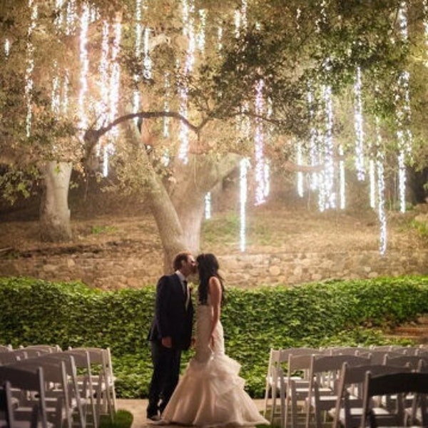 110V Plug-In - 5-Ft, 7-Ft , and 10-Ft (2 of each) Tree Hanging Lights for Weddings and Events - unique strands of light for any occation