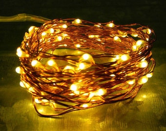 200 or 300 Warm White LEDs on Copper or Silver Wire