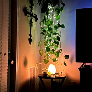 3-ft Warm White Plug-in Tree Hanging Lights - 8 modes - up to 8 Down Strands zdjęcie 3