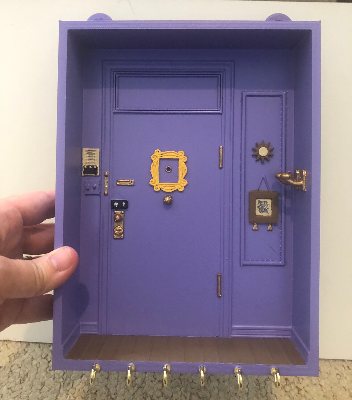 Monicas Apartment Door Key Holder From Friends. 3D Printed. Etsy