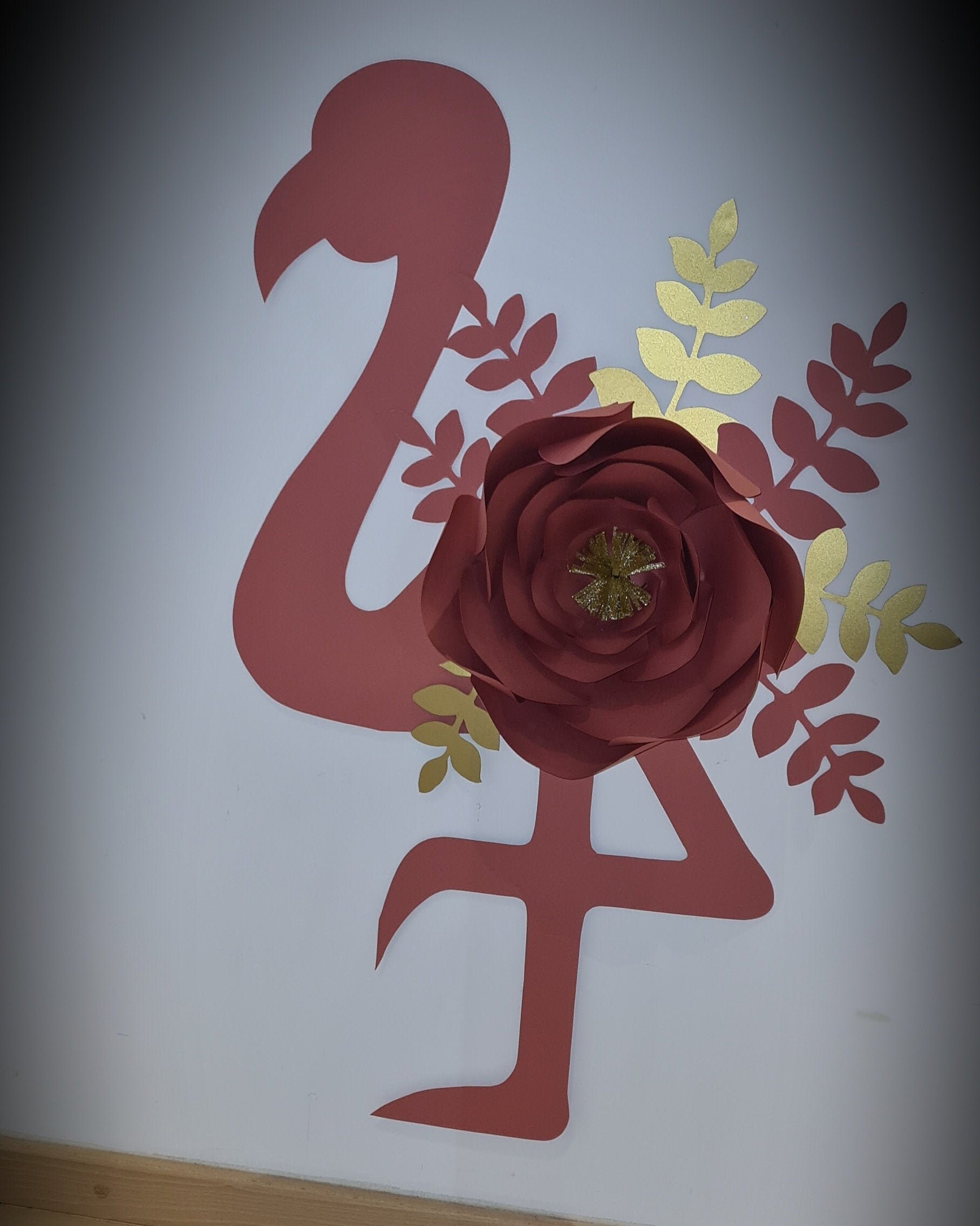 Composition Florale Flamant Rose