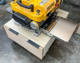 Planer Stand Woodworking Plans | Build Plans for DIY Rolling Planer Stand | Instructions for How to Build a Planer Cart with Drawers