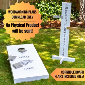 Cornhole Scoreboard Woodworking Plans - Cornhole Scorekeeper Build Plans - DIY Corn hole Score Board Building Instructions - DIGITAL ONLY