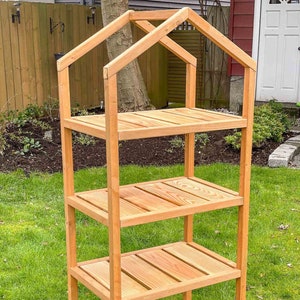 Mini Greenhouse Woodworking Plans | Build Plans for DIY Tall Greenhouse | Instructions for How to Build Greenhouse Shelves | DIGITAL ONLY