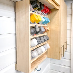 DIGITAL - Spray Paint Storage Rack - Printable Woodworking Plans